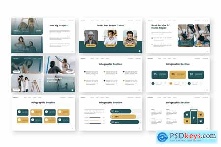 Home Repair - Home Service Powerpoint Templates