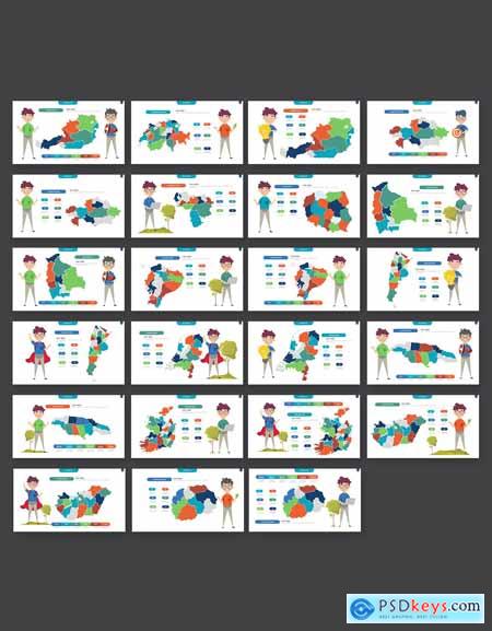 Map Powerpoint Infographic Presentation