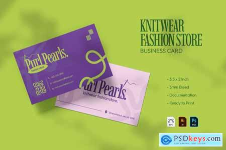 Knitwear Fashion Store - Business Card