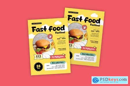 Fast Food Festival Flyer FQW37JT