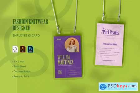 Fashion Knitwear Designer - ID Card