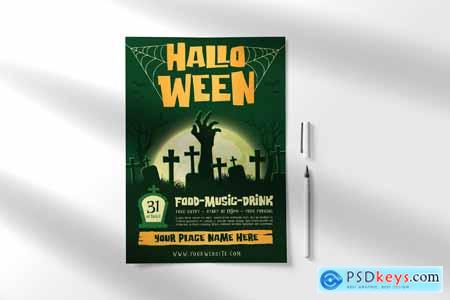 Happy Halloween Flyer Templates T5X92SQ