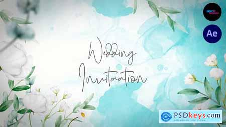 Watercolor Wedding Invitation Slideshow 2.0 54033102