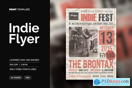 Indie Fest Flyer Poster Template