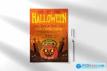 Happy Halloween Flyer Templates TSB6GVT