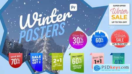 Winter Sale Posters & Labels for Premiere Pro 54141632