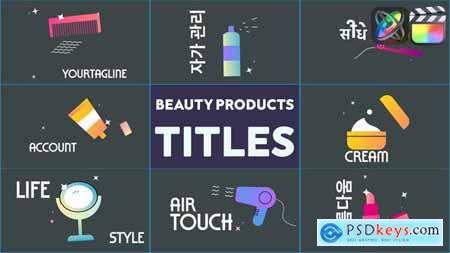 Beauty Products Titles for FCPX 53796115