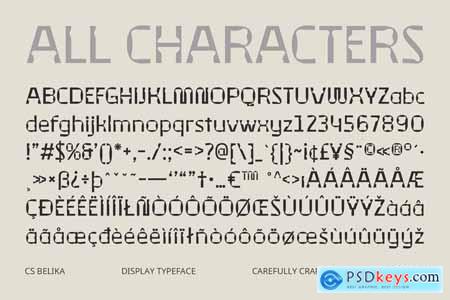 CS Belika  Techno Font