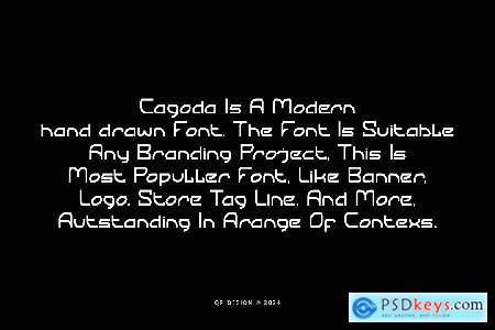 Cagoda - Futuristic & Minimal Font