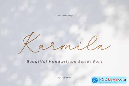 Karmila - Chic Elegance Handwritten script Font