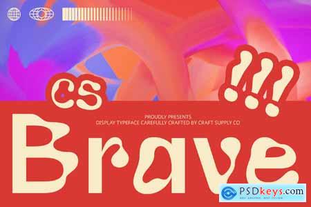 CS Brave  Trippy Font