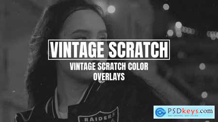 Vintage Scratch Color Overlays 54064925