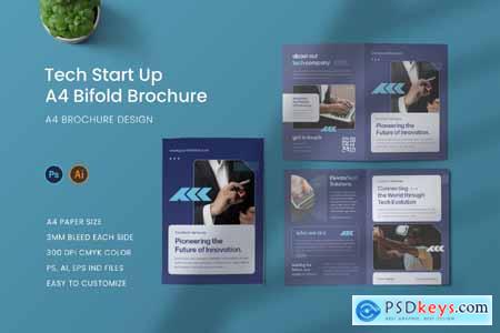 Tech Start Up Bifold Brochure