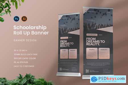 Scholarship Program Roll Up Banner