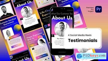 Reels - Testimonials Premiere Pro Templates 54047013