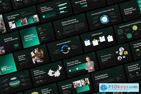 Startup Dark PowerPoint