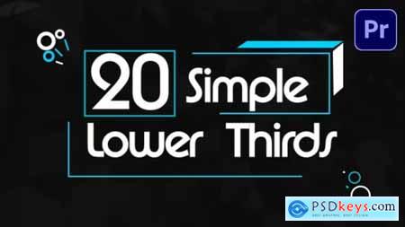 20 Simple Lower Thirds 54020266 