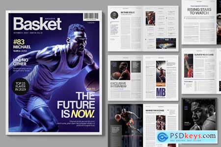 Basketball Magazine Template