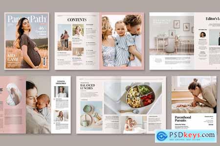 Parenting Magazine Template