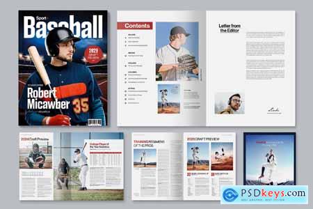 Baseball Magazine Template