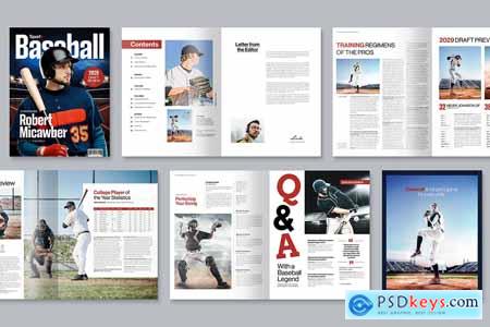 Baseball Magazine Template