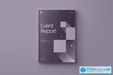 Minimalist Event Report Template - Qubicco