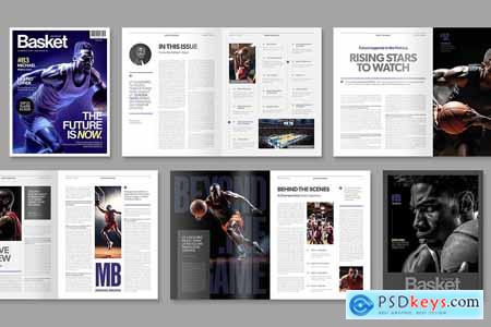 Basketball Magazine Template