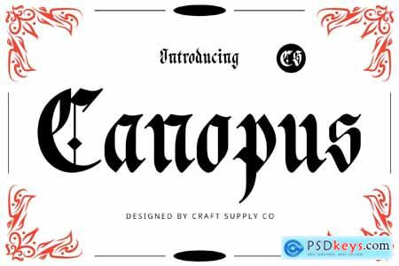 CS Canopus  Blackletter Font