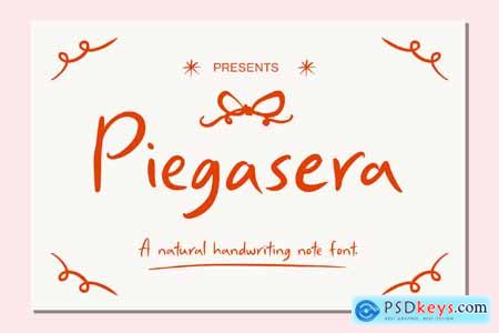 Piegasera Handwriting Font