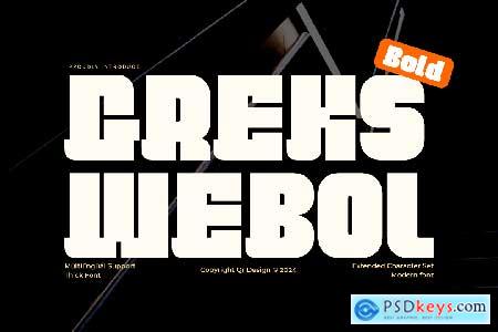 Greks Webol - Block & Bold Font