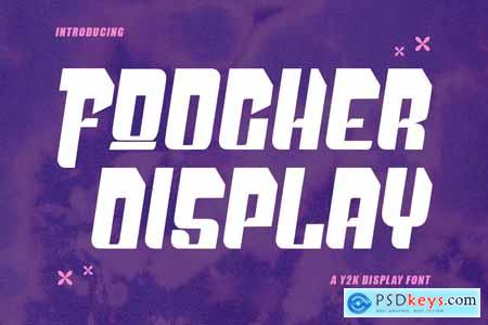 Foocher Y2k Display Font