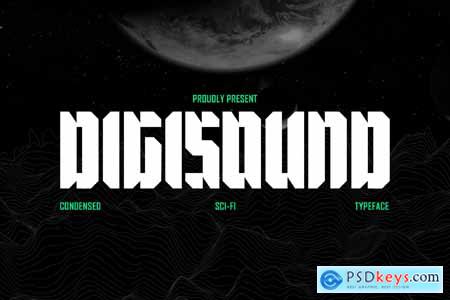 Digisound - Modern Bold Condensed Sci-Fi Font