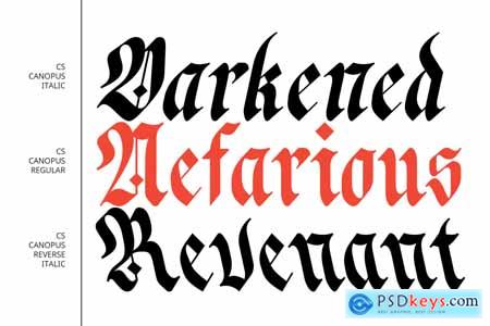 CS Canopus  Blackletter Font