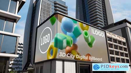 3D City Digital Billboard 54138624