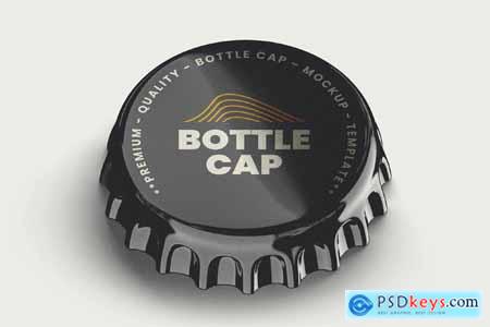 Aluminum Bottle Cap Mockup