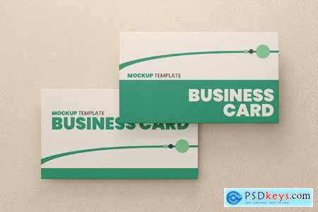 Overlapping Business Cards Mockup