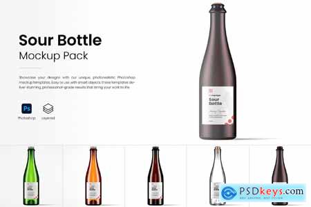 Sour Bottle Mockup Pack