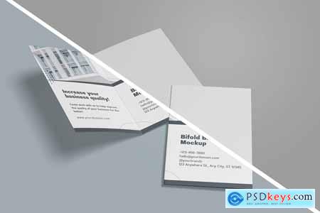 Clean Bifold Brochure Mockup