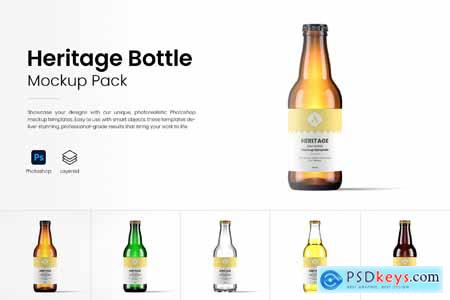 Heritage Bottle Mockup Pack