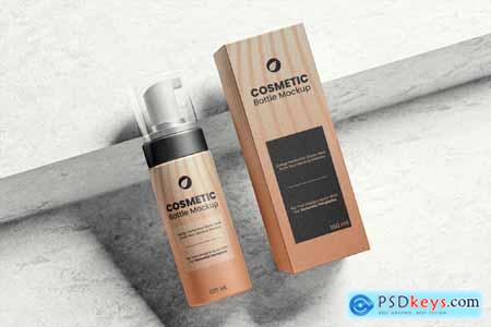 Cosmetic Pump Bottle Set Mockup