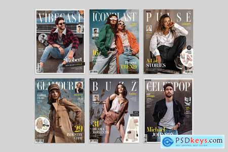 Magazine Cover Template Set