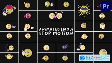 Animated Emoji Stop Motion Premiere Pro MOGRT 54117843