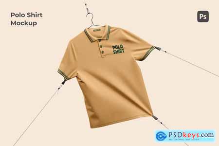 Polo Shirt Streched Mockup