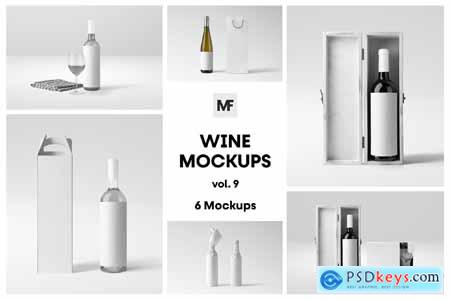 Bottle Mockups vol.9 - Wine Bottles