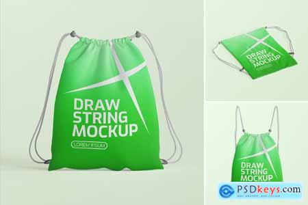 Drawstring Bag Mockup