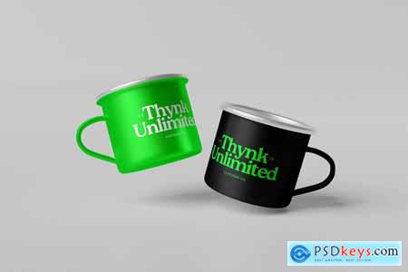 Enamel Mug Mockup