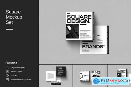 Square Mockup Set