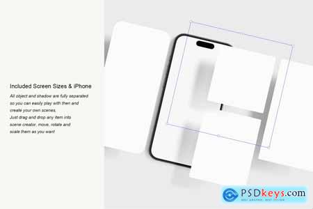 App Phone Screen Mockup Scene