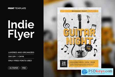 Indie Flyer Poster Template GDKVNT4