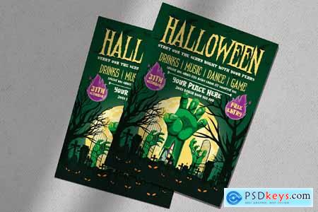 Happy Halloween Flyer Templates GKE8DX4